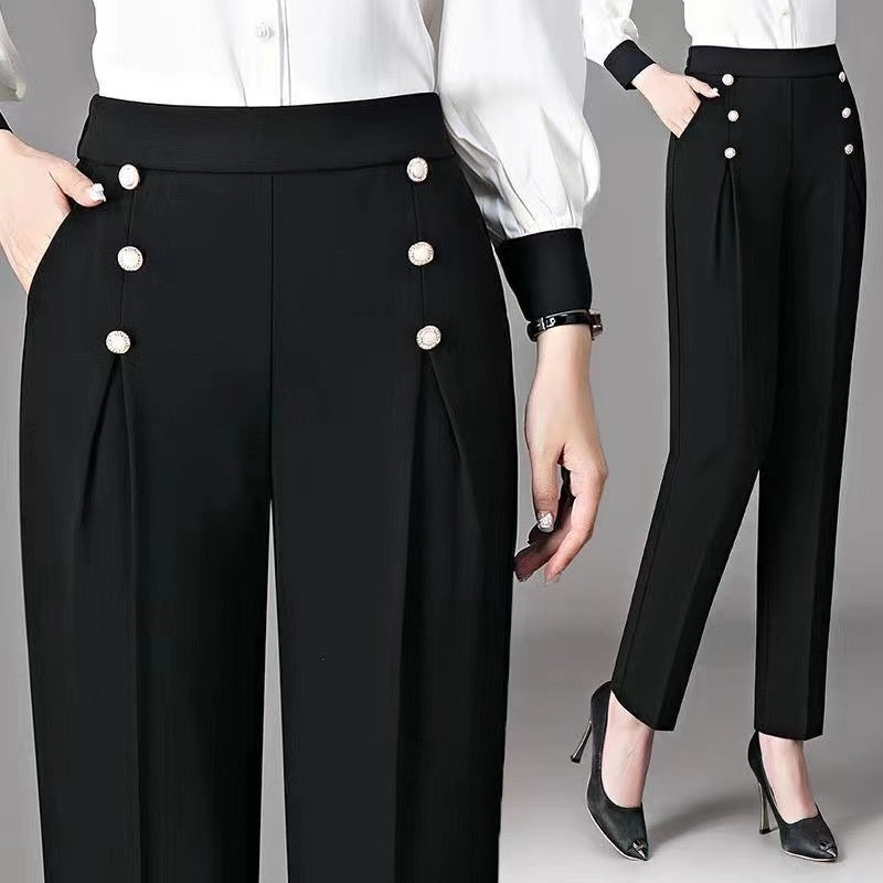 【Cumpărați 1, primiți 1 gratuit】 🔥【M-4XL】Pantaloni noi de dama casual cu talie inalta, eleganti si la moda