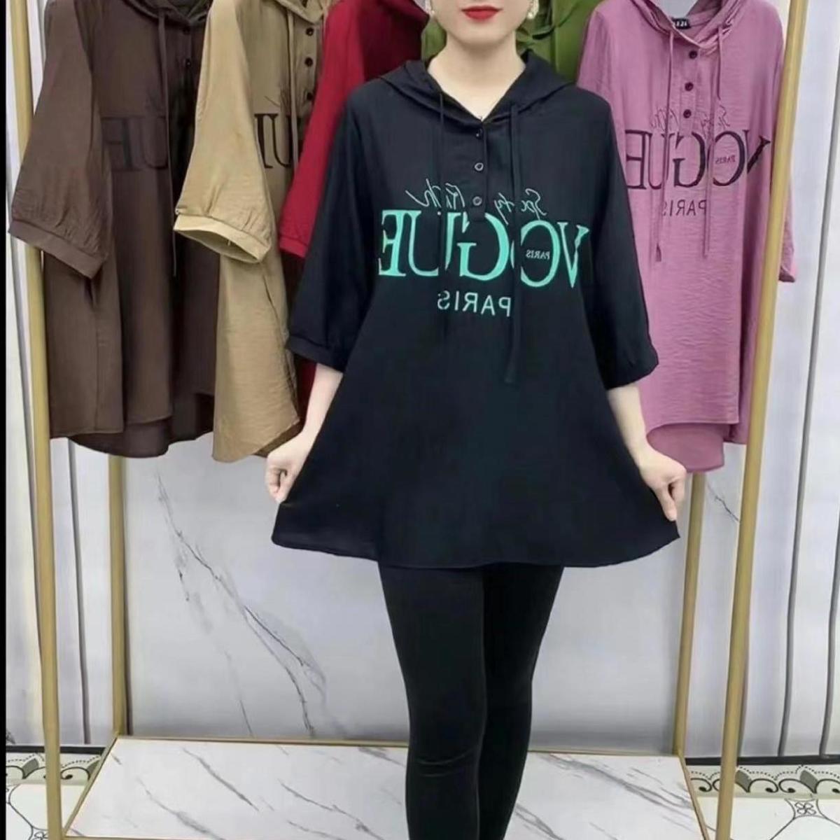 【XL-6XL】2024 new fashion tricou cu glugă mărime mare