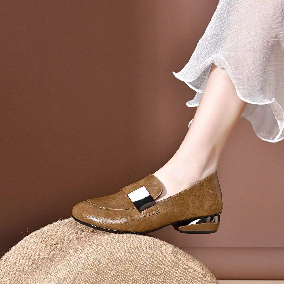 【35-40】Pantofi de damă, confortabili și casual, cu talpă moale, cu toc joasă