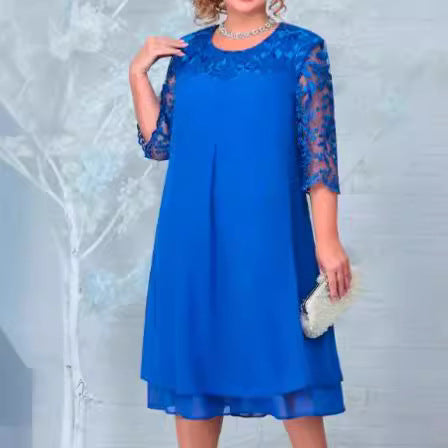 š„ćS-5XLć2024 noua rochie eleganta si confortabila