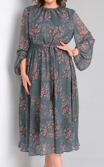 【S - 5XL】Rochie imprimata stilata si eleganta