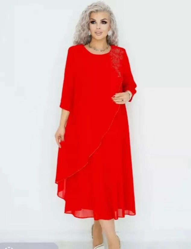 【S-5XL】 ❤️2024 Noi rochii de înaltă calitate din sifon de înaltă calitate