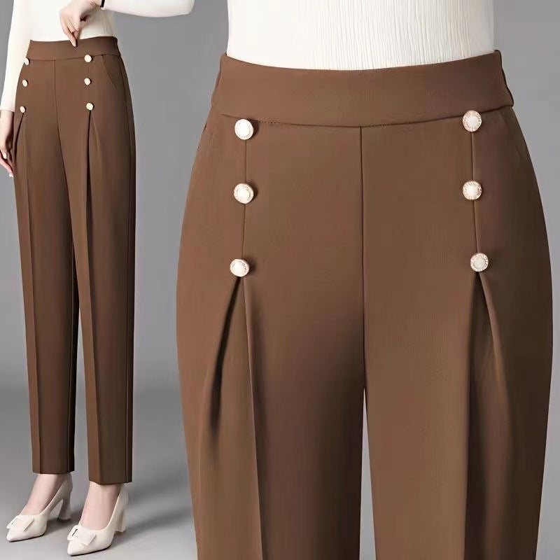 【Cumpărați 1, primiți 1 gratuit】 🔥【M-4XL】Pantaloni noi de dama casual cu talie inalta, eleganti si la moda