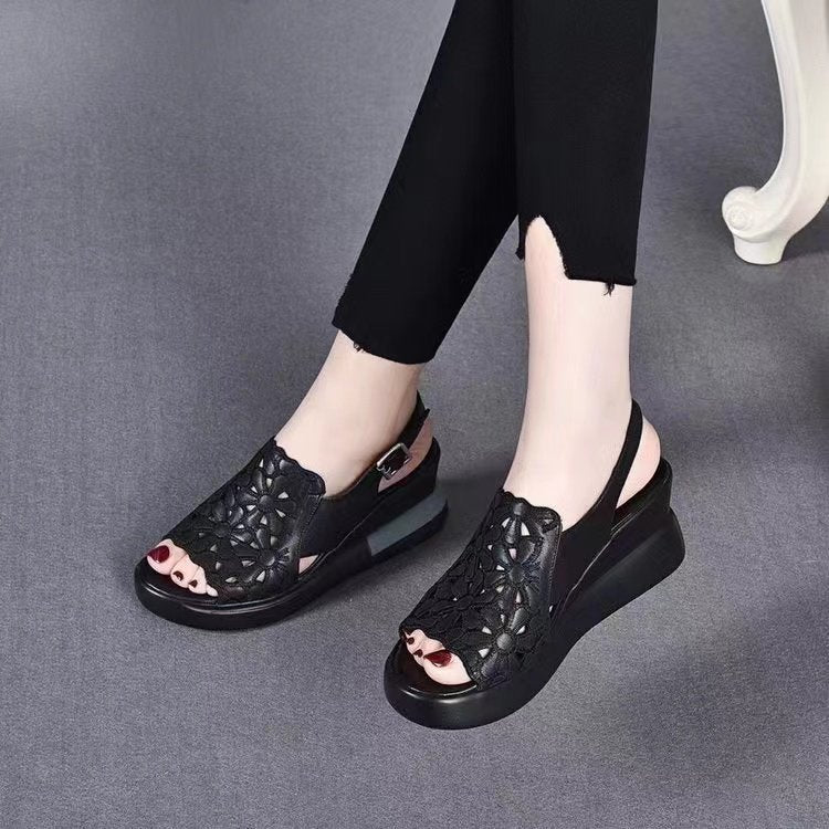 【35-40】Sandale cu cizmă cu talpă moale și talpă moale retro