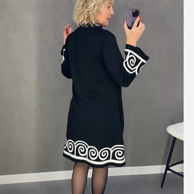 š„š„°ćS-3XLćNoua rochie de modÄ de iarnÄ pentru femei, confortabilÄ Či caldÄ