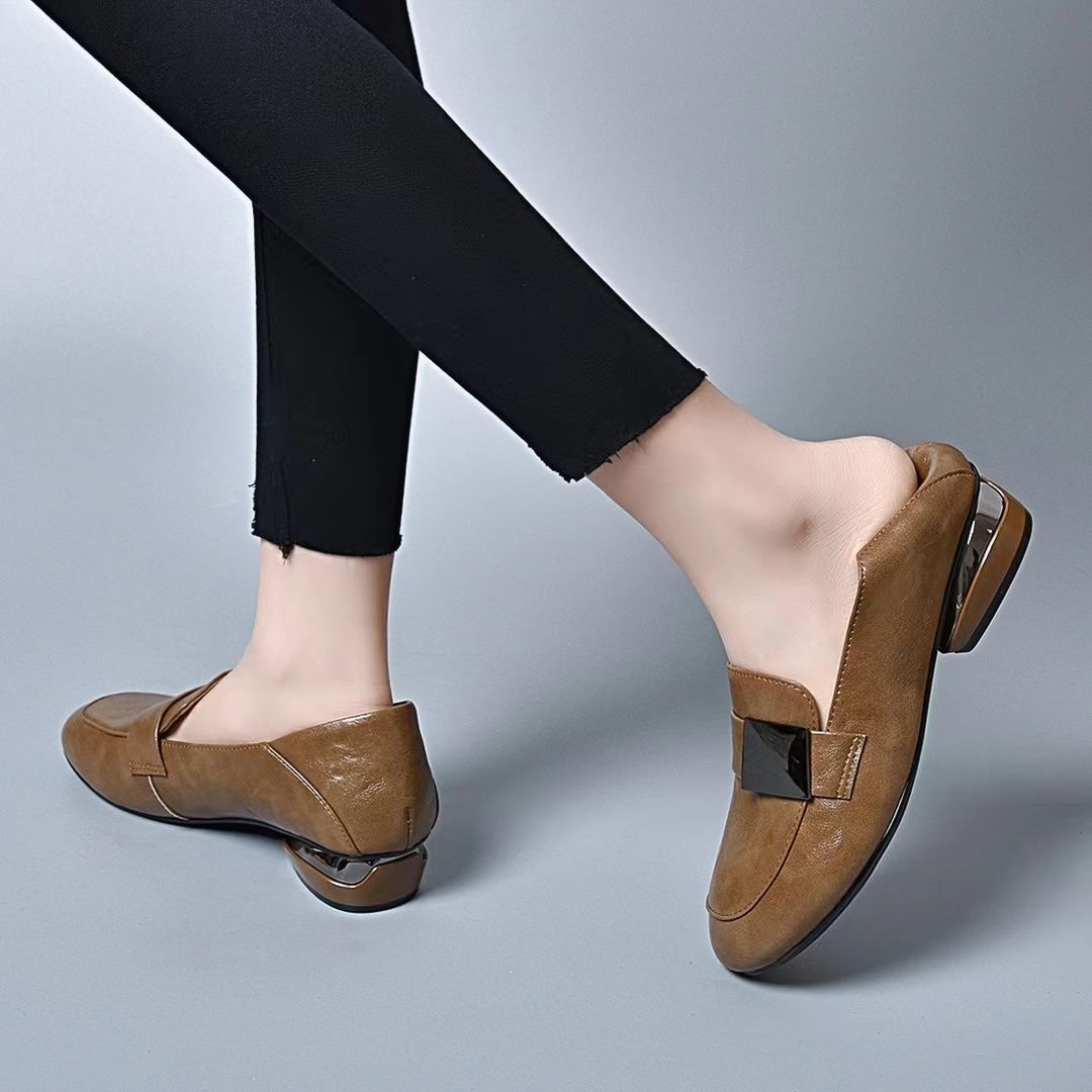 【35-40】Pantofi de damă, confortabili și casual, cu talpă moale, cu toc joasă