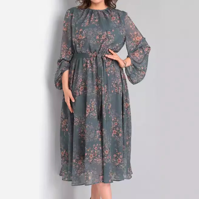 【S - 5XL】Rochie imprimata stilata si eleganta