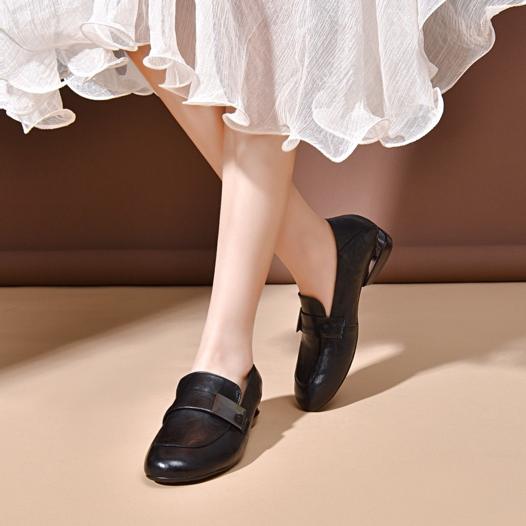 【35-40】Pantofi de damă, confortabili și casual, cu talpă moale, cu toc joasă