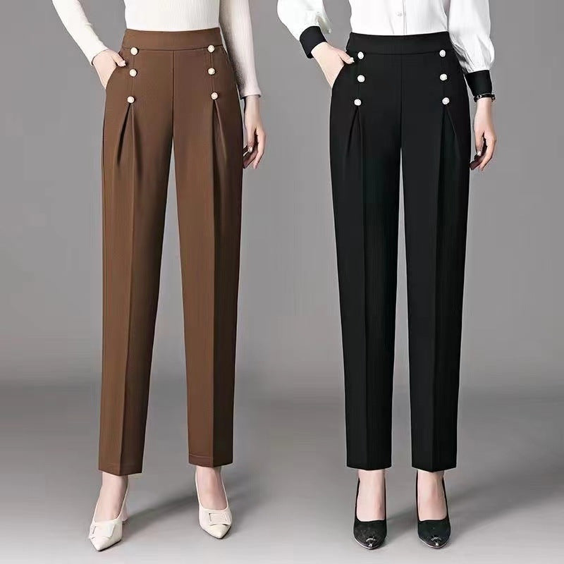 【Cumpărați 1, primiți 1 gratuit】 🔥【M-4XL】Pantaloni noi de dama casual cu talie inalta, eleganti si la moda
