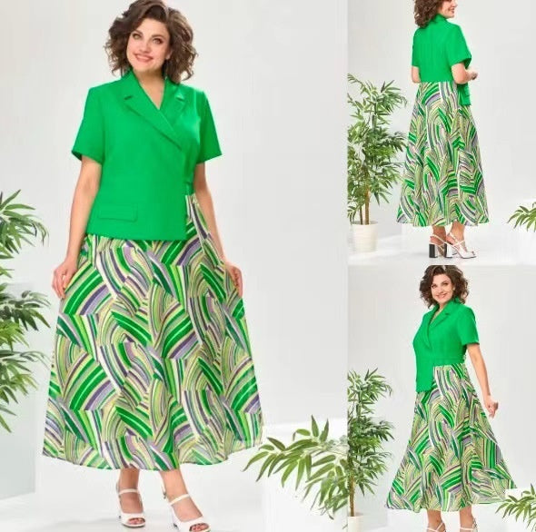 šćS-5XLć2024 stil nou, rochie imprimatÄ la modÄ Či elegantÄ din bumbac pur