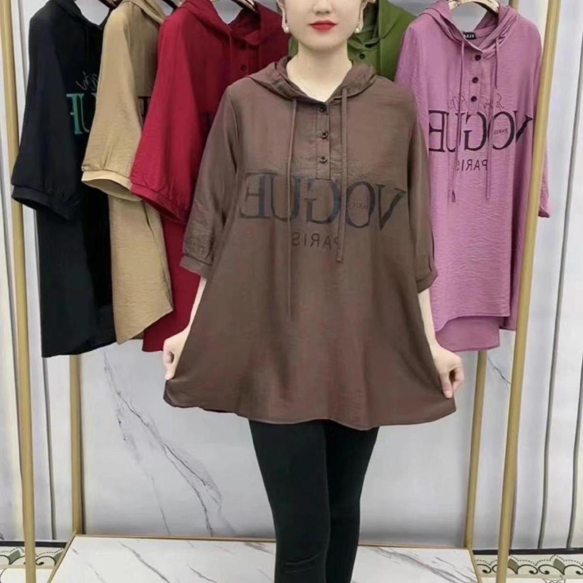 【XL-6XL】2024 new fashion tricou cu glugă mărime mare