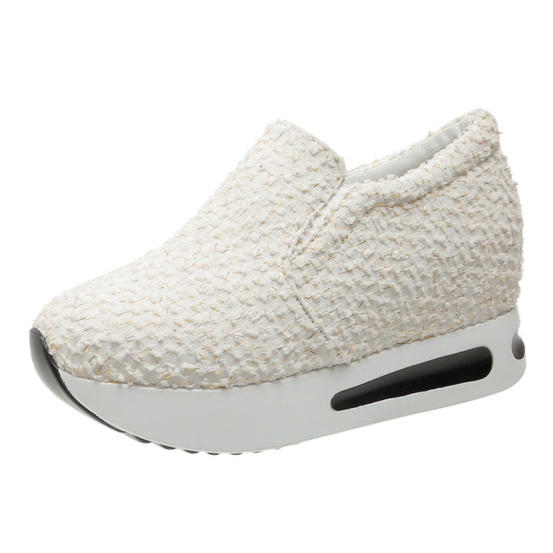 【35-42】Adidași noi, cu talpă groasă, cu vârf rotund