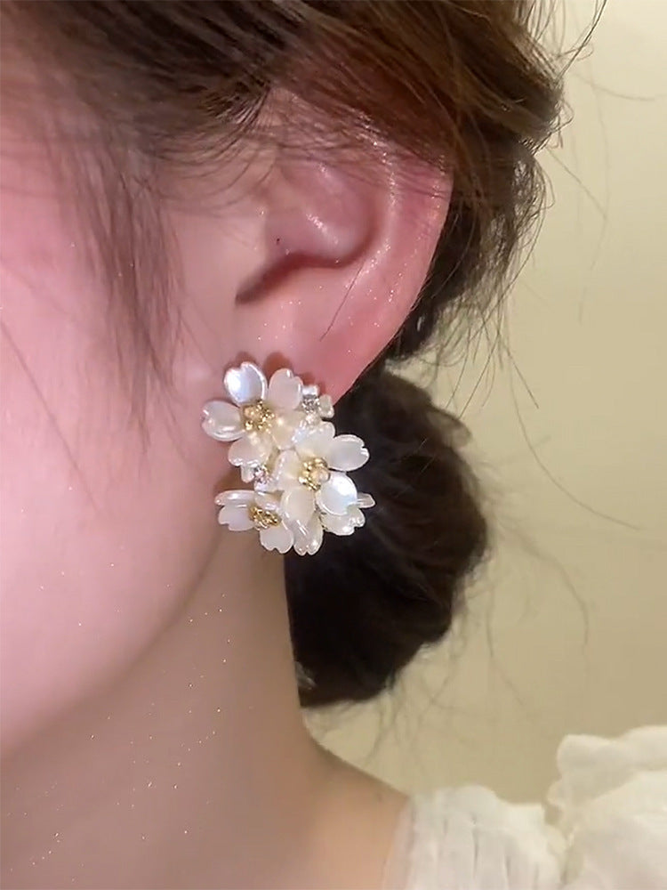 ✨【Cumpărați 1 obțineți 1 gratuit】Cercei din argint S925 Zirconia Flower S925