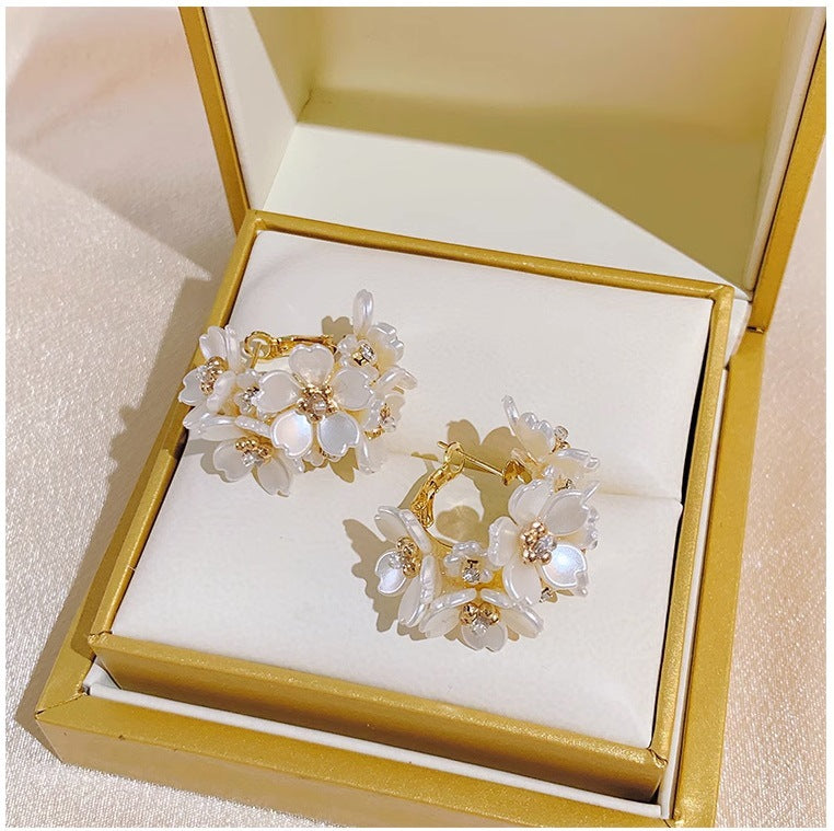 ✨【Cumpărați 1 obțineți 1 gratuit】Cercei din argint S925 Zirconia Flower S925