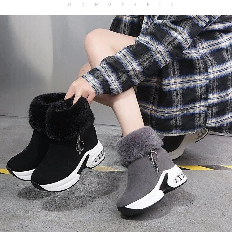 【35-43】Cizme scurte de dama cu platforma