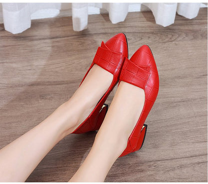 【35-40】Pantofi din piele noi talpa plată antiderapantă, confortabili și respirabili