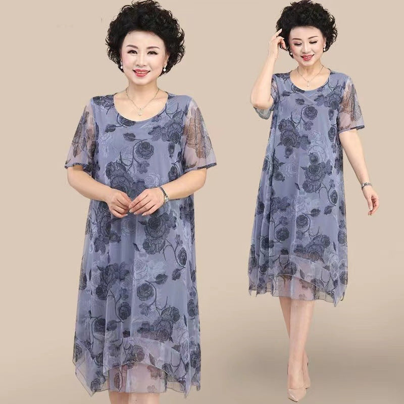 2024 Rochie Sifon Dama Rochie De Vara Rochie Florala Noua Fusta Moda