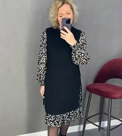 🥰【S-3XL】Noua rochie florala la moda de iarna, confortabila si calda